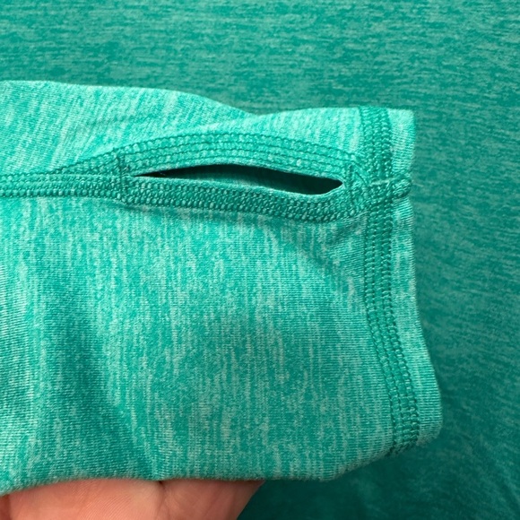 Women's Brooks 1/2 Zip Sweat-Wicking Long Sleeve Activewear Shirt Green Size L - Picture 5 of 10